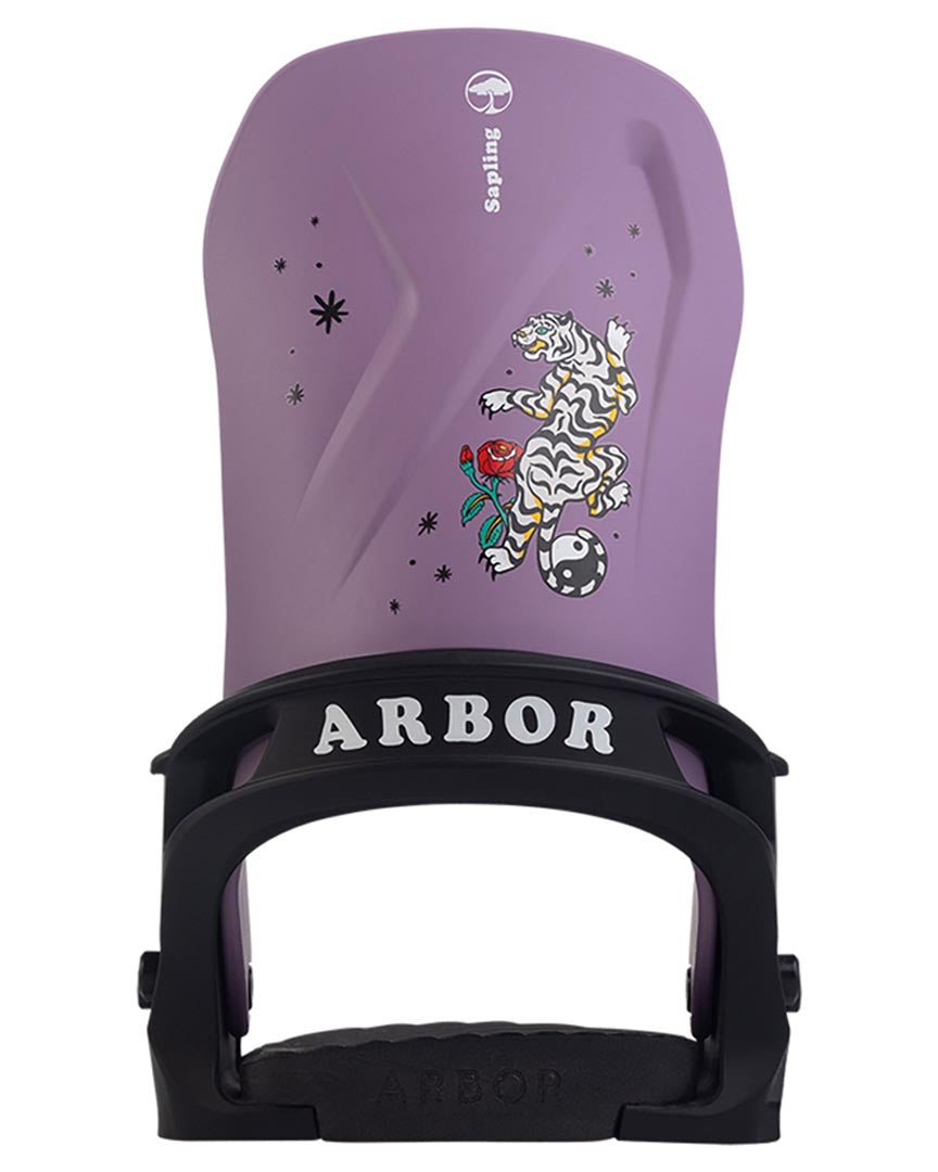 Fixation de snowboard Sapling - Kids 2025 - Black/Purple