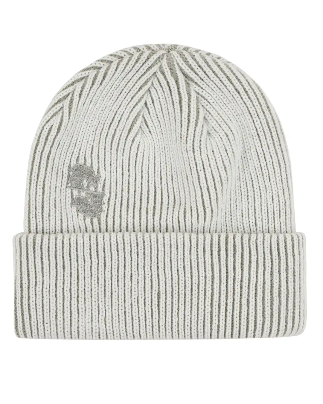 Two Tone Rib Beanie - Marshmallow