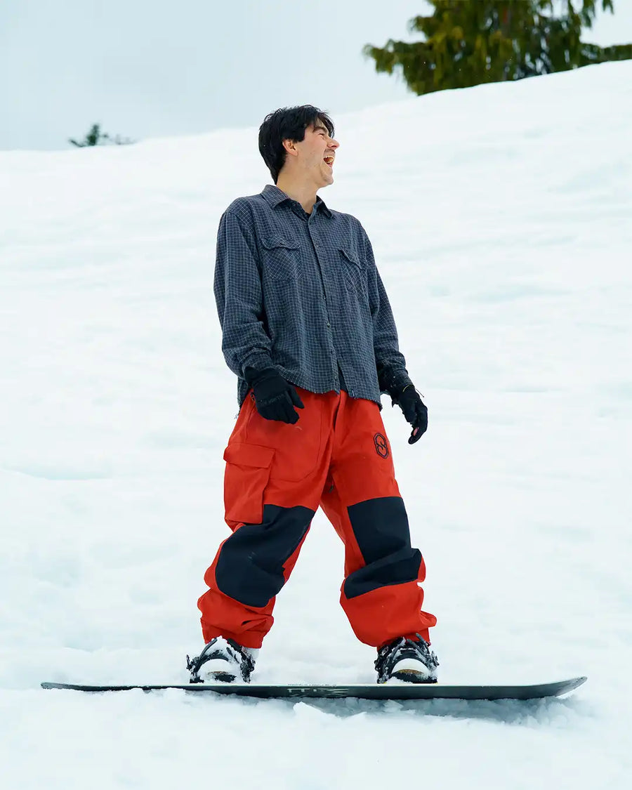 3 Ply Ripstop Snow Pants - Barn Red