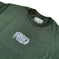 T-Shirt Manche Longue Silver Glitch Classic - Forest Green