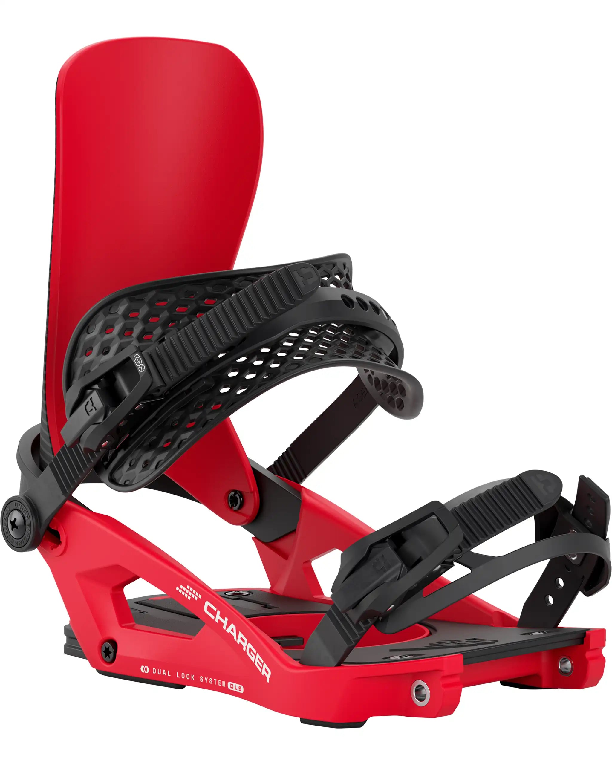 Charger Snowboard Bindings - Red 2027