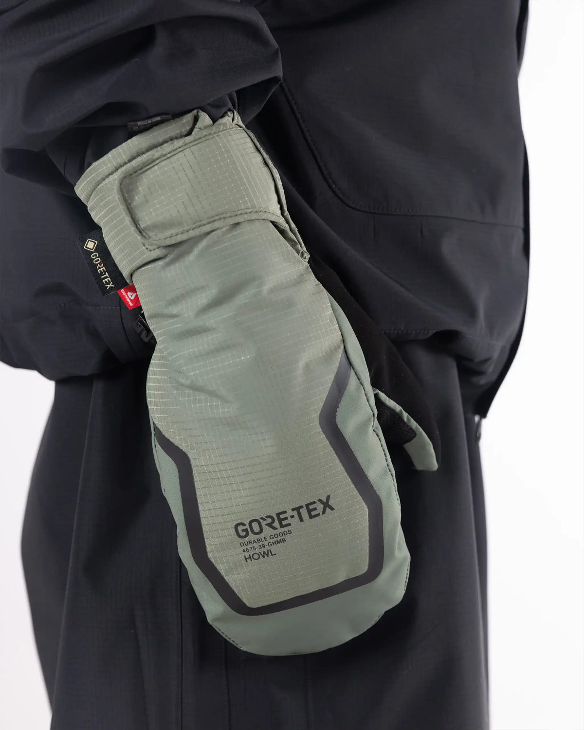 HOWL Helm Gore-Tex Mitt - Sage Gloves and Mitts – view 2