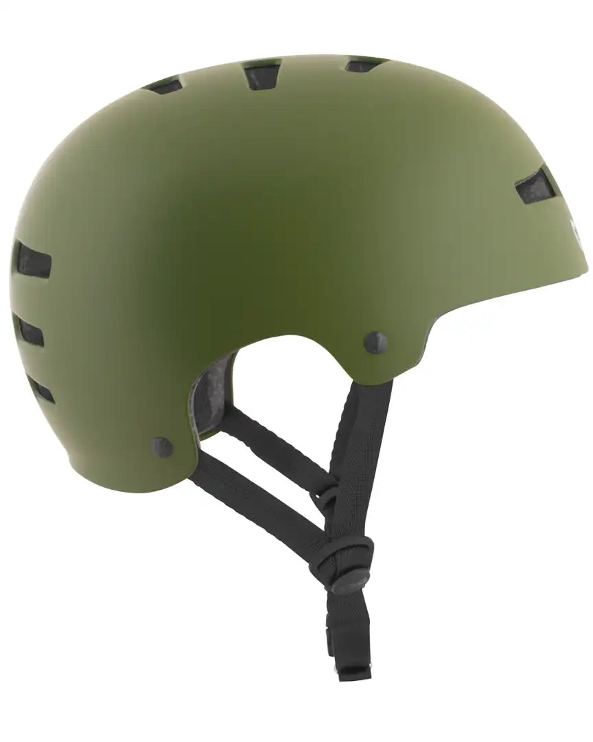Casque Evolution Youth Solid Color - Satin Olive