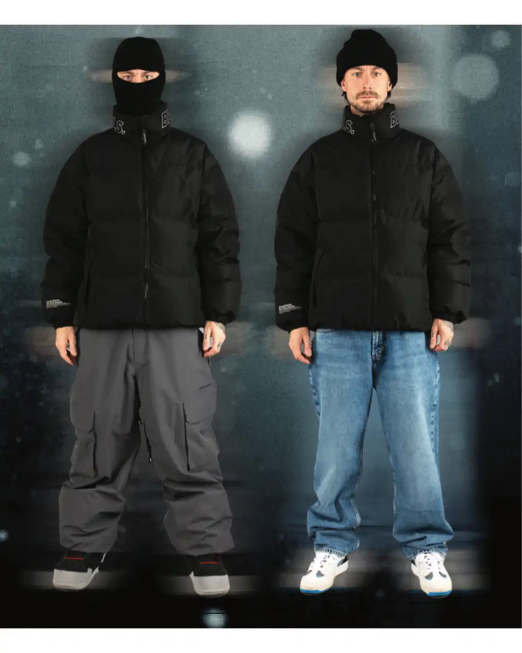 Puffer Winter Jacket - Black