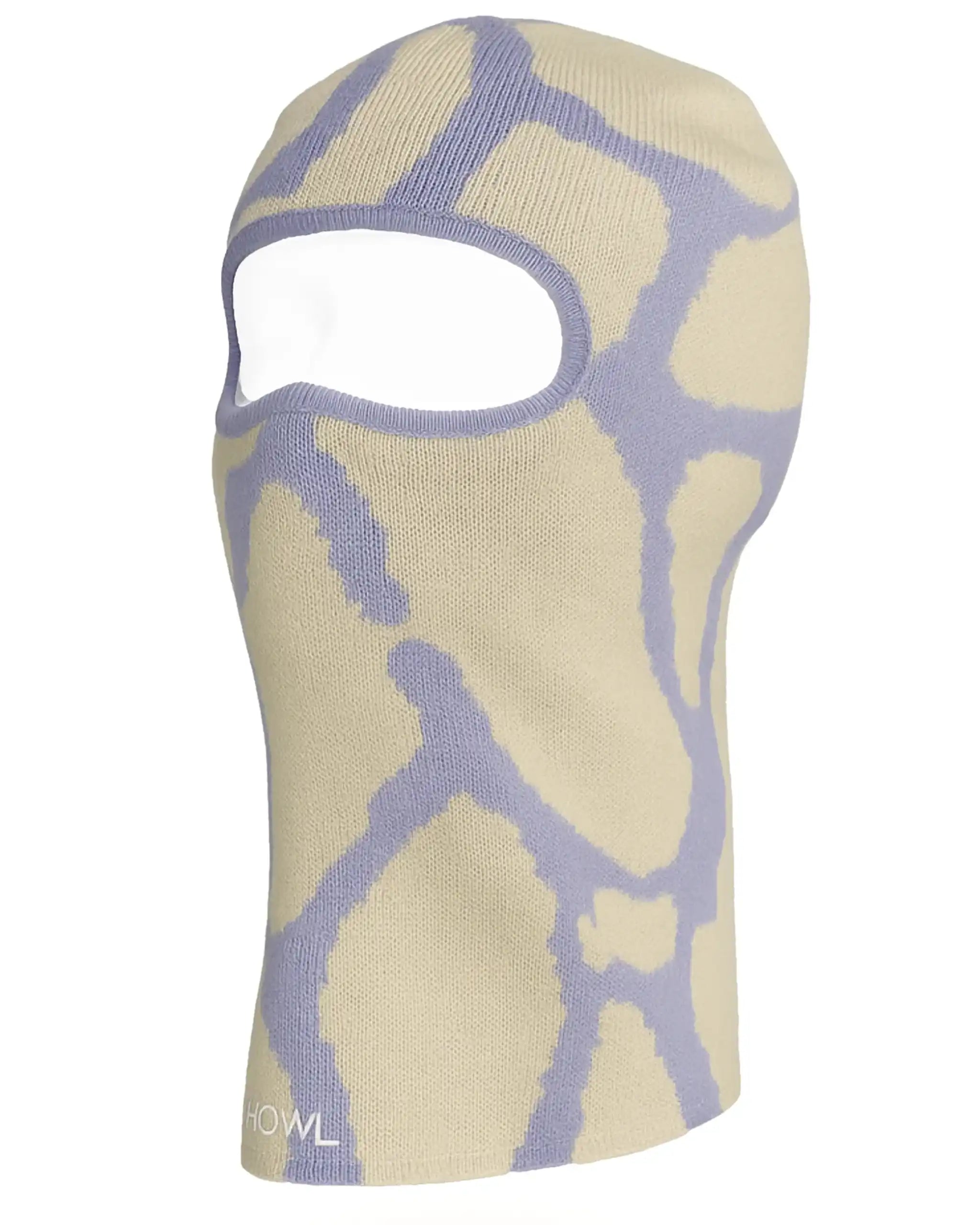 Balaclava Arcade Facemask - White/Blue par HOWL