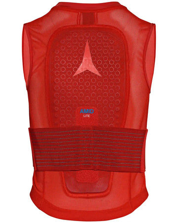 Live Shield Amid Lite Jr Vest Back Protector - Red