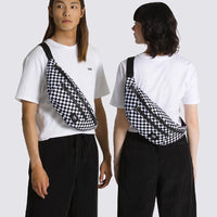 Ward Cross Body Pack Shoulder Bag - Black/White Check