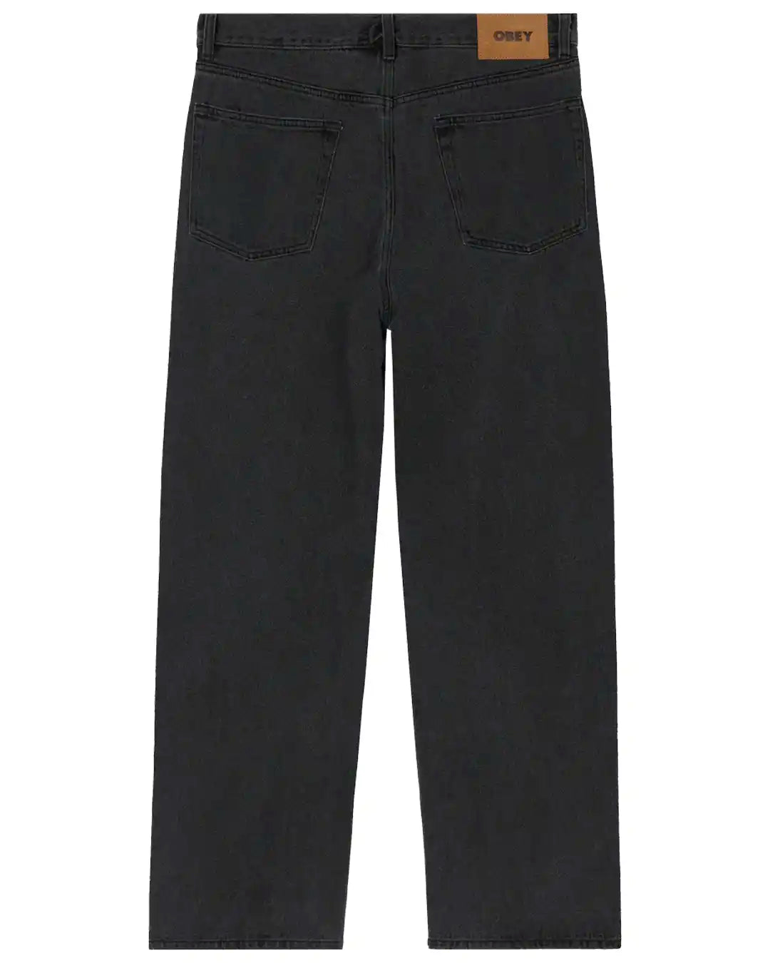 Classic Baggy Denim Jeans - Black Ash