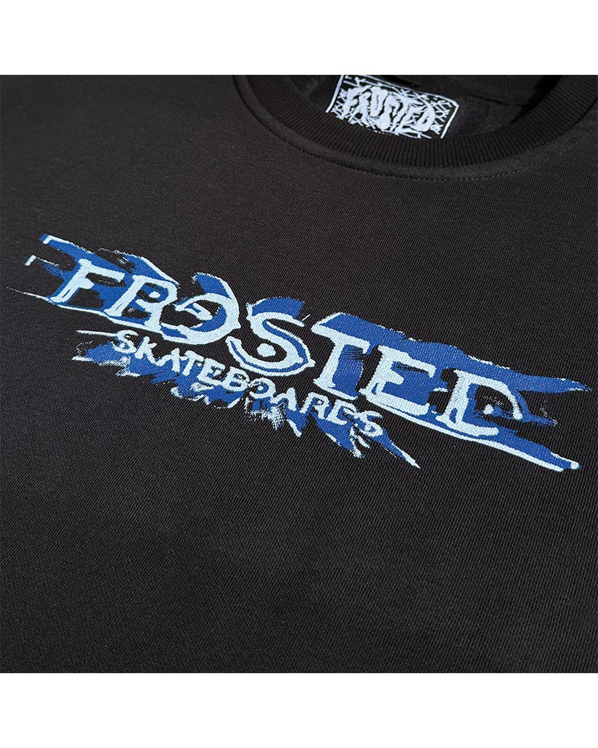 Infinity Blue Crewneck Sweatshirt - Black