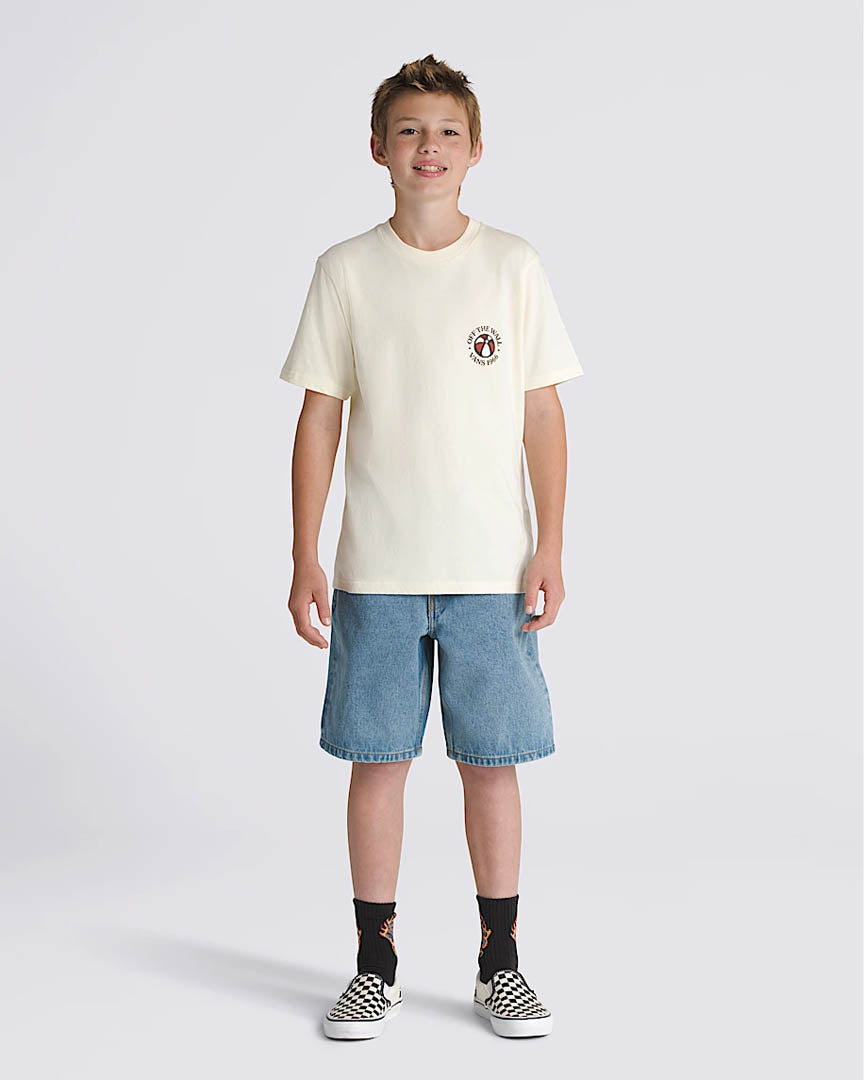 Short Kids Check-5 Baggy Denim - Stonewash