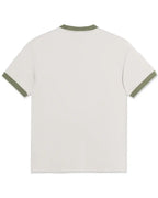T-Shirt Ringer - Pale Taupe/Army