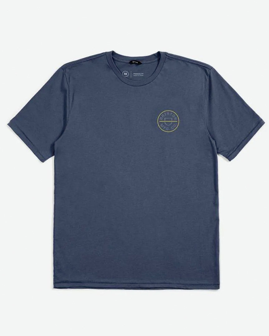 Crest Ii S/S Standard T-Shirt- Washed Navy/Chinois Green/Acacia