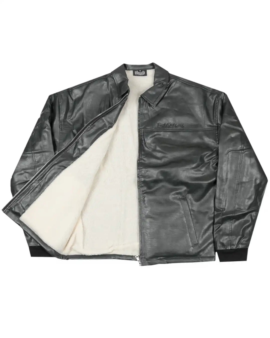 Manteau Leather - Black