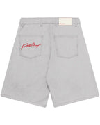 Double Pleated Shorts - Light Grey