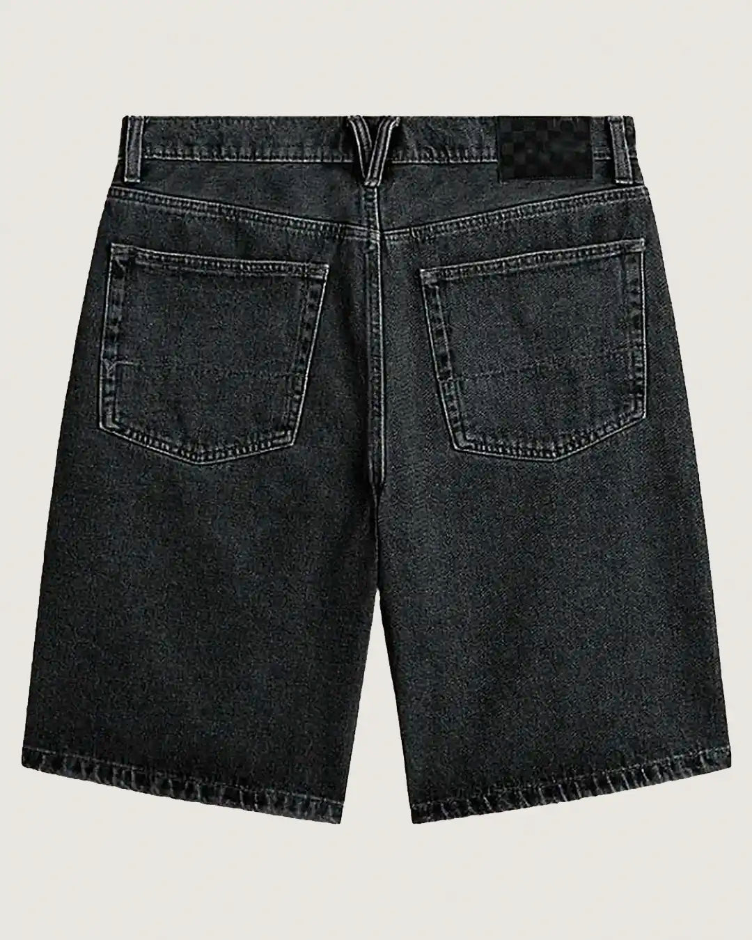 Check-5 Baggy Denim Shorts - Washed Black