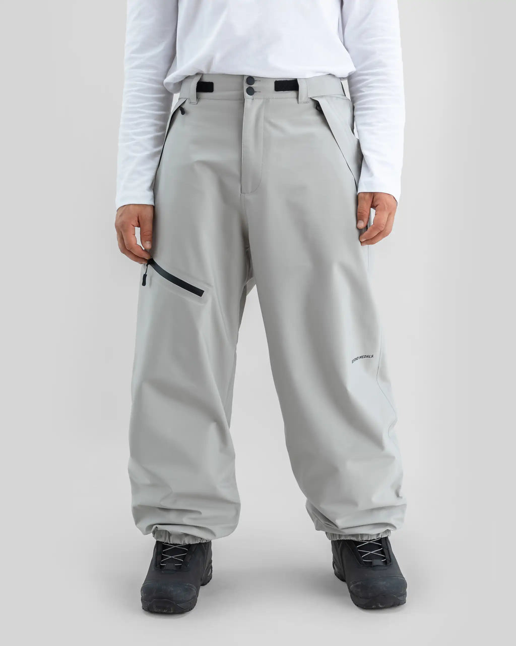 BEYOND MEDALS X 3L Snow Pants - Grey – view 2