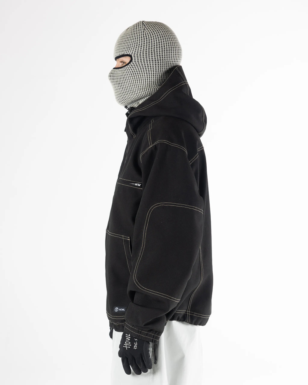 HOWL Workwear Public Winter Jacket - Black – view 3