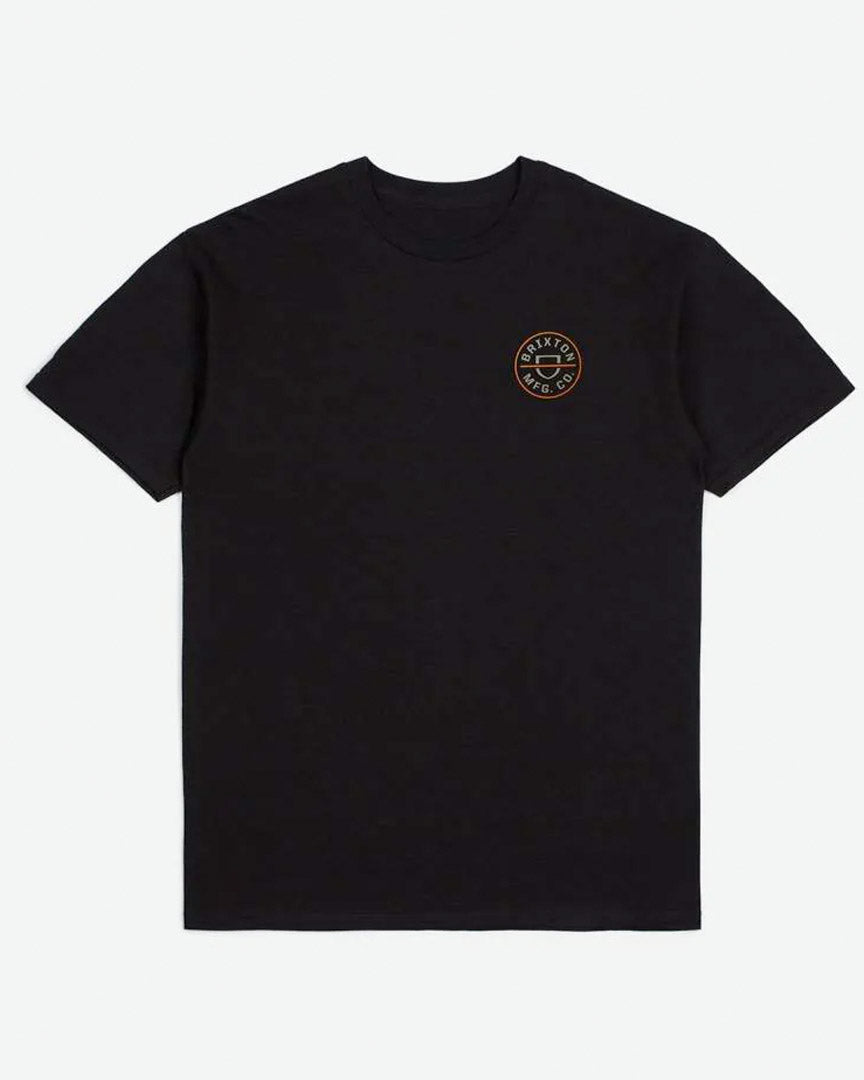 T-shirt Crest Ii S/S Stt - Black/Persimmon Orang/Sand