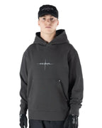 HOWL Cropped Hoodie - Washed Charcoal – view 3