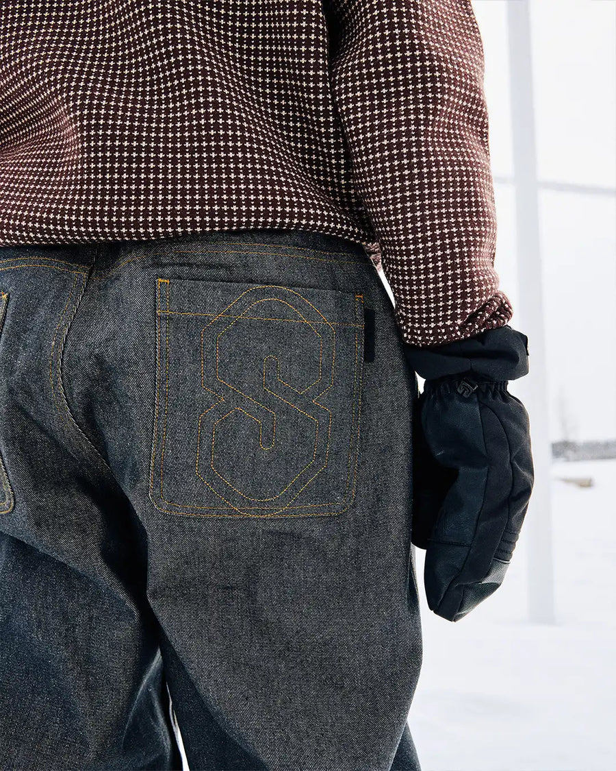 3 Ply Denim Snow Pants - Dark Denim