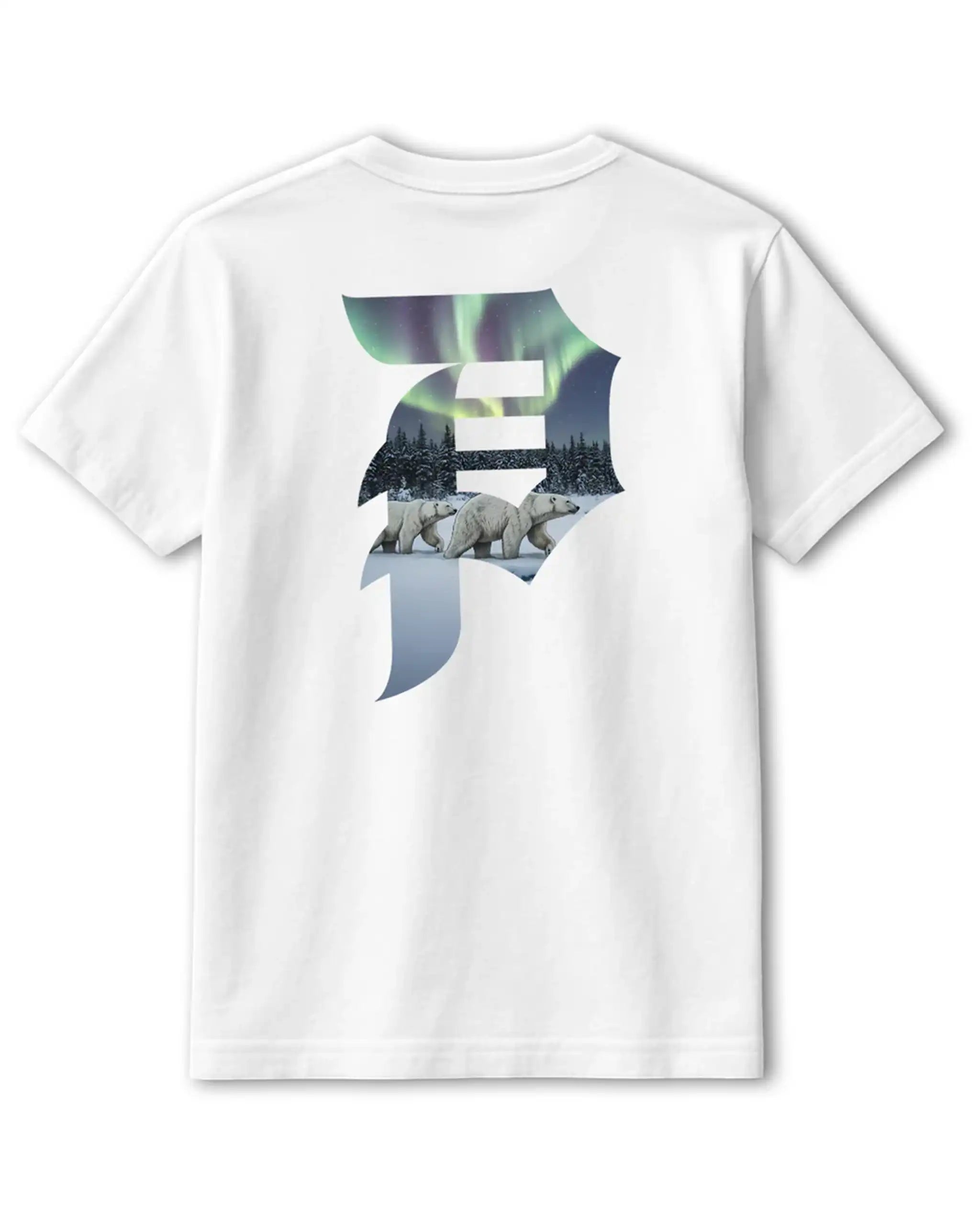T-Shirt Mehrathon Norhtern Lights - White