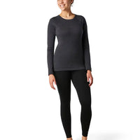 Women's Classic Thermal Merino Base Layer Crew Boxed - Charcoal Heather