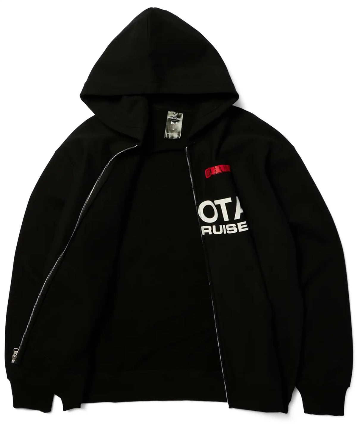 HUF X Toyota Land Cruiser Heavyweight Zip Hoodie - Black – view 2