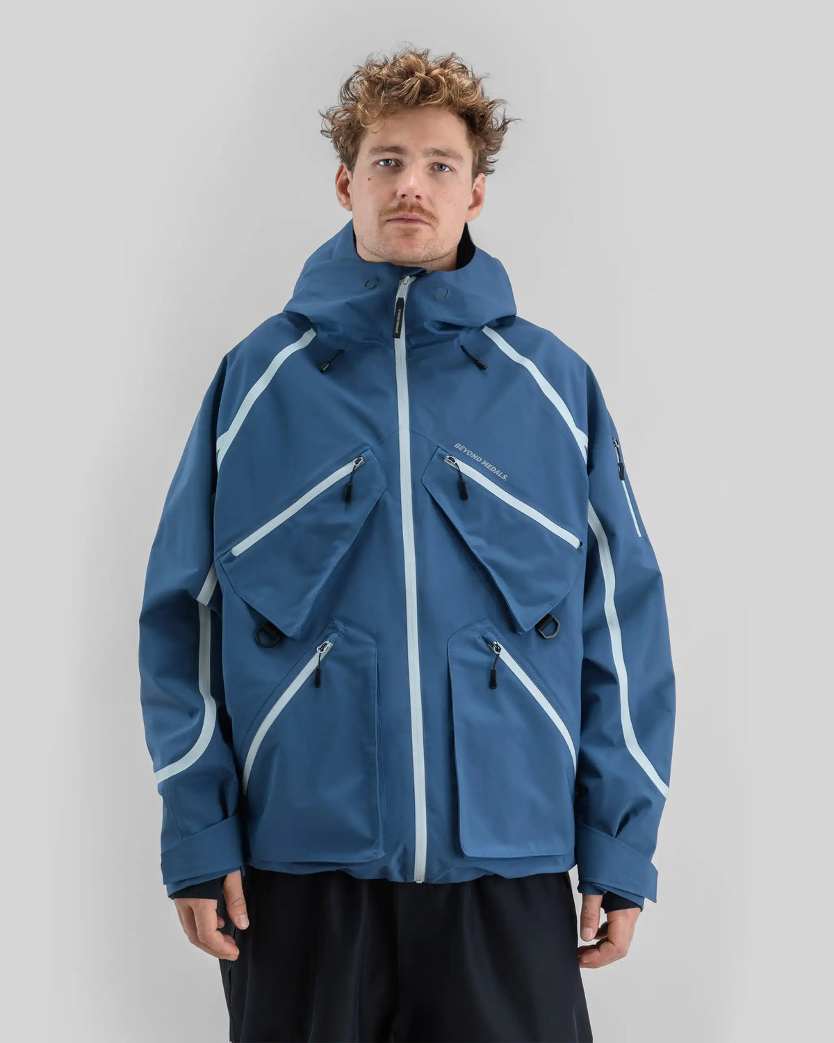 BEYOND MEDALS X Taped 3L Winter Jacket - Blue – view 2