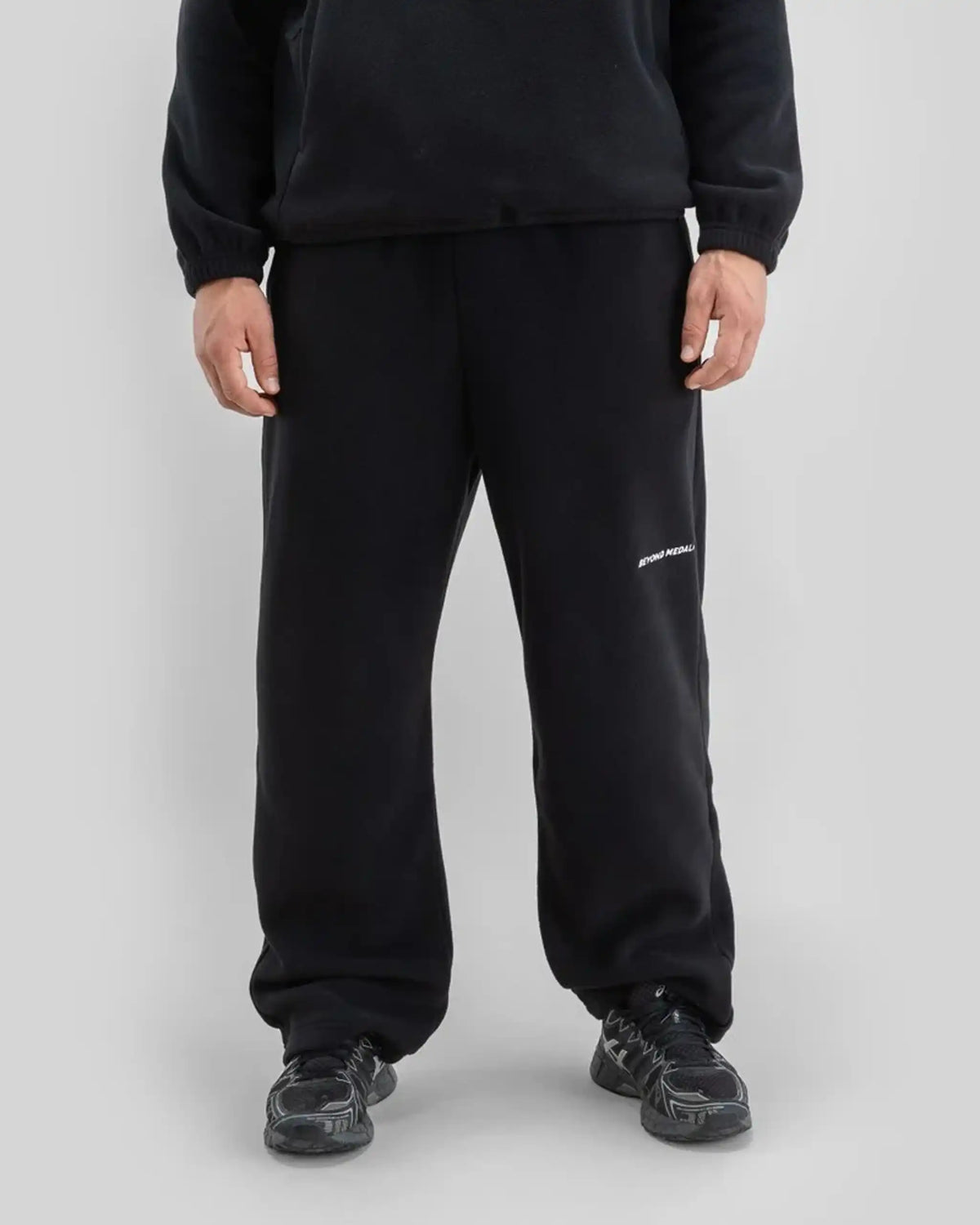 BEYOND MEDALS Fleece Joggers Sweatpants - Black – view 2