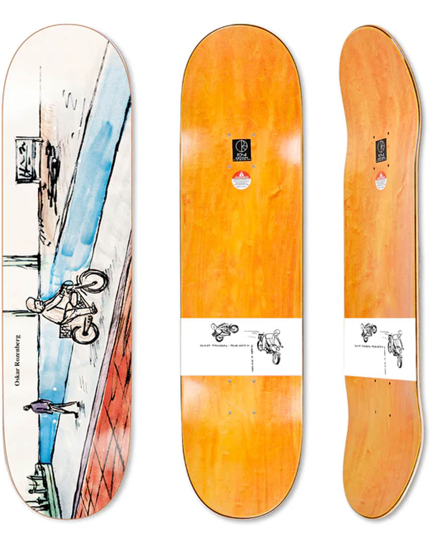Oskar Rozenberg West Harbour Skateboard Deck - 8.25