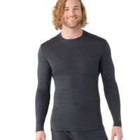 Men's Classic Thermal Merino Base Layer Crew Boxed - Charcoal Heather