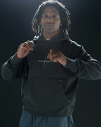 HOWL Cropped Hoodie - Washed Charcoal – view 2