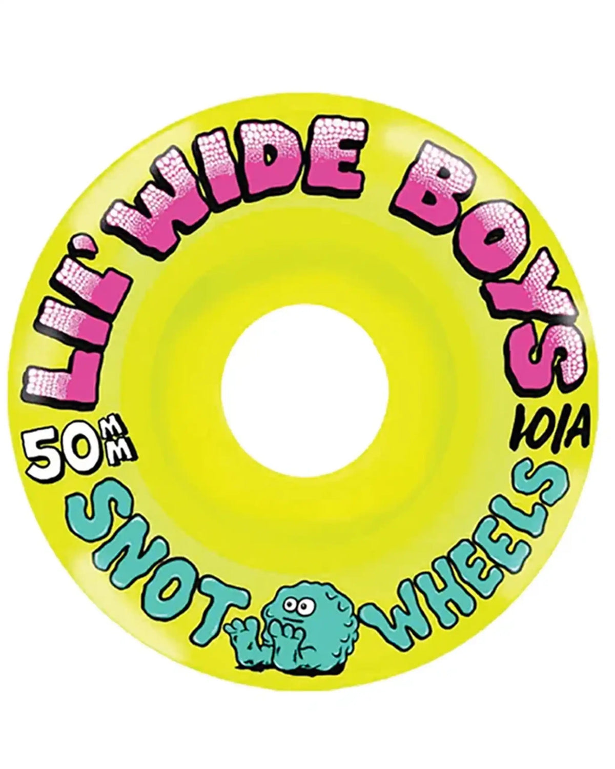 SNOT Wide Boys 101A 50Mm Skateboard Wheels - Fluoro Yellow
