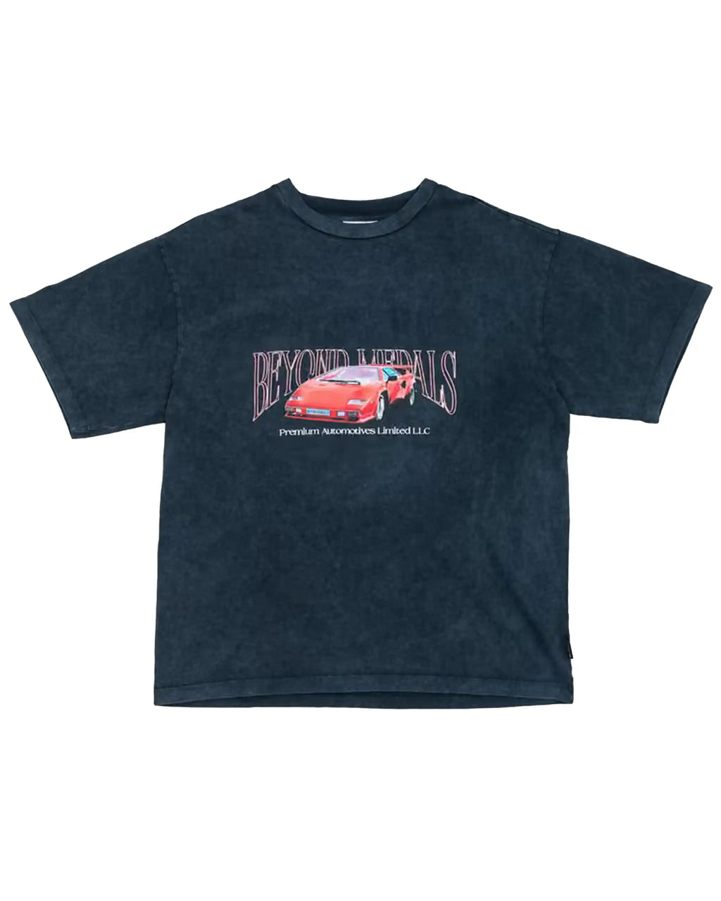 BEYOND MEDALS Premium T-Shirt - Black Acid Wash