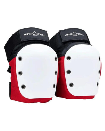 Protection Street Knee Pads - Red White Black