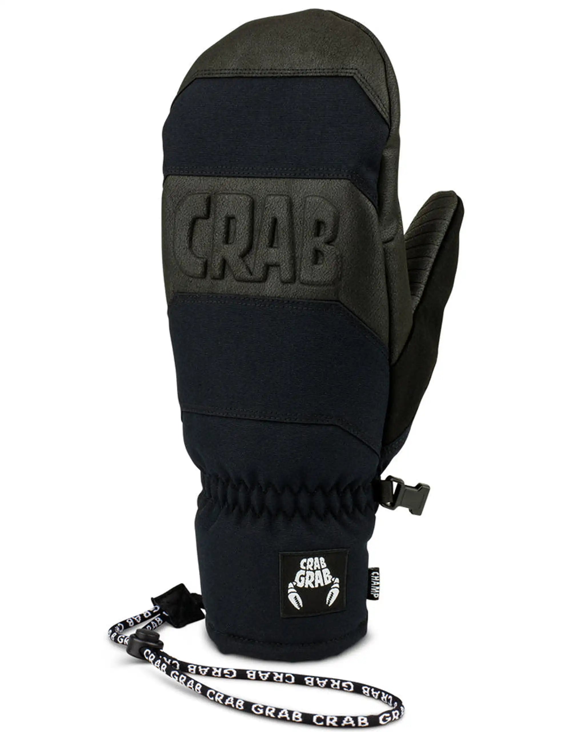 Gants et mitaines Mitaines Champ Mitt - True Black par CRAB GRAB – vue 2