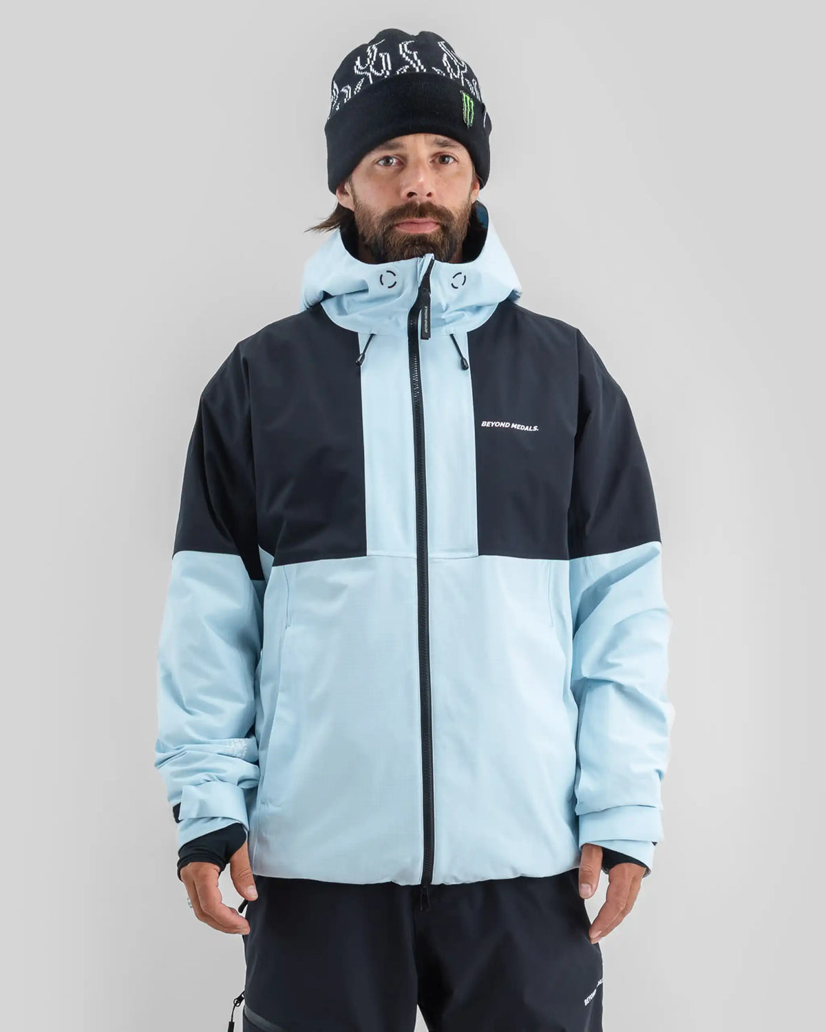 BEYOND MEDALS Fullzip 2L Ripstop Winter Jacket - Light Blue – view 2