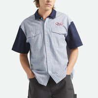 Chemise Builders Olson Woven - Blue Aura Strip