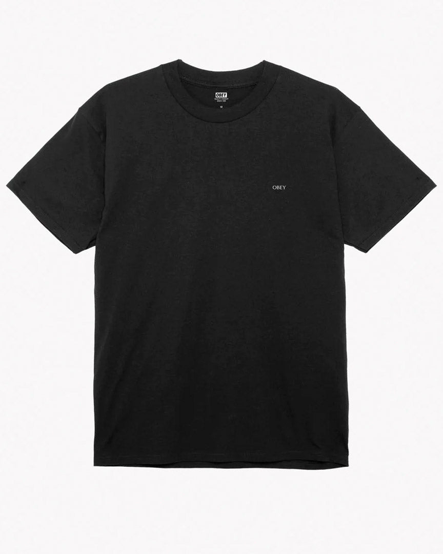T-shirt Obey Ripped Icon - Black