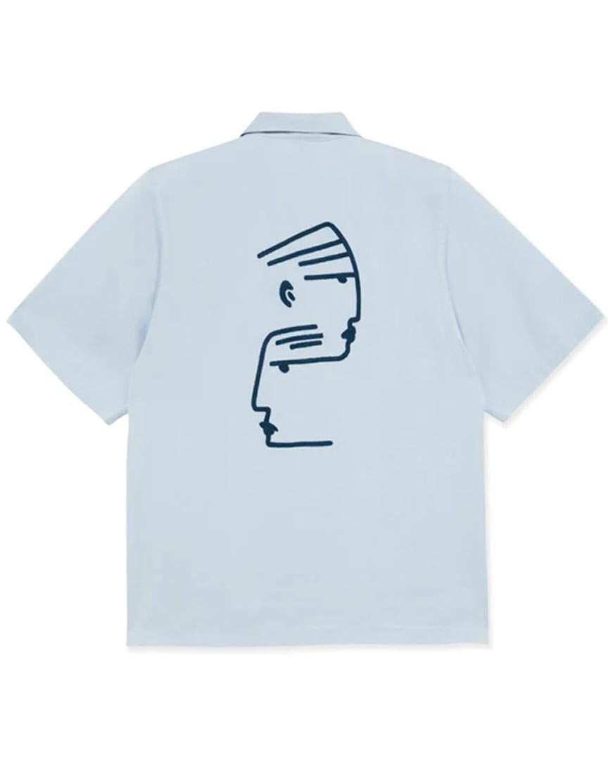 Dual Personality Bowling Shirt - Light Blue