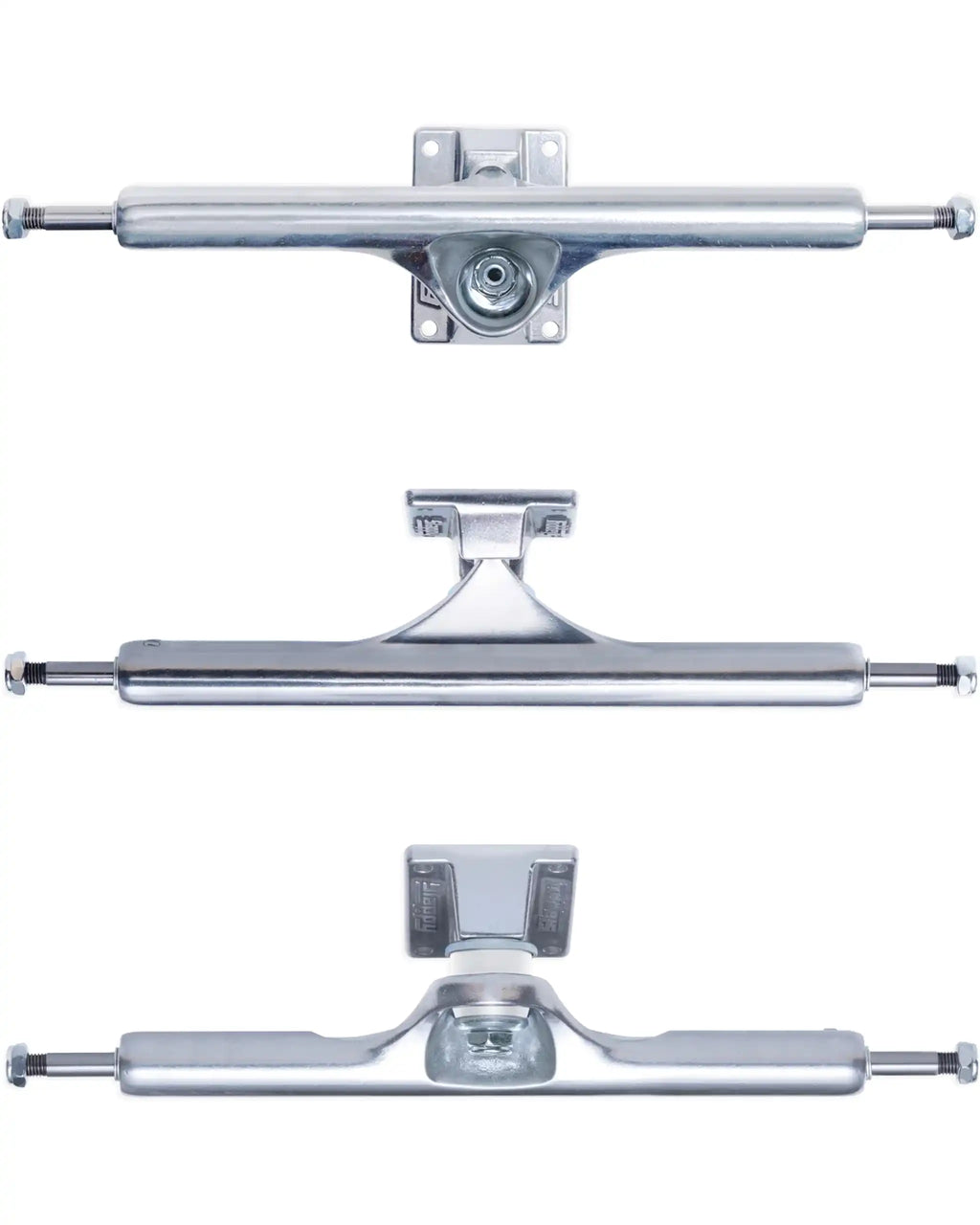 St1 Hollow Skateboard Trucks - Polished Silver