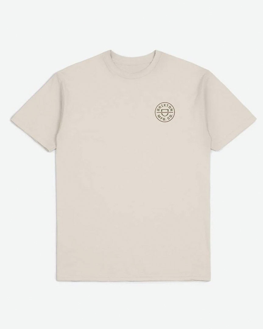 Crest Ii S/S Standard T-Shirt - Cream/Sea Kelp/Sepia