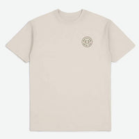 T-shirt Crest Ii S/S Stt - Cream/Sea Kelp/Sepia