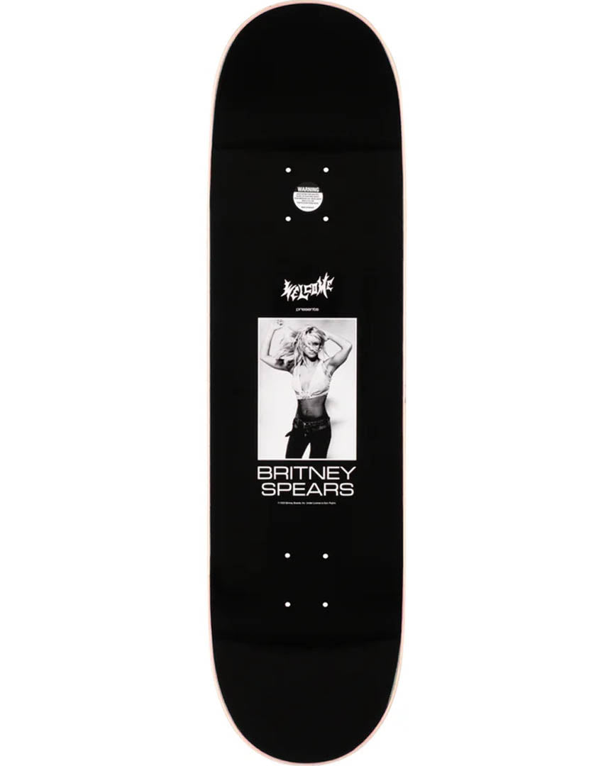 X Britney Spears Snake Skateboard Deck - Black/Pink