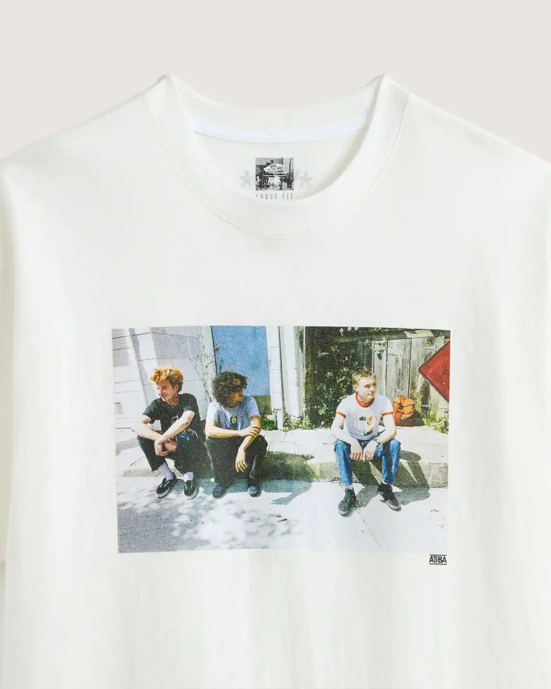 T-Shirt Skate Atiba Haze Curb Crw - White
