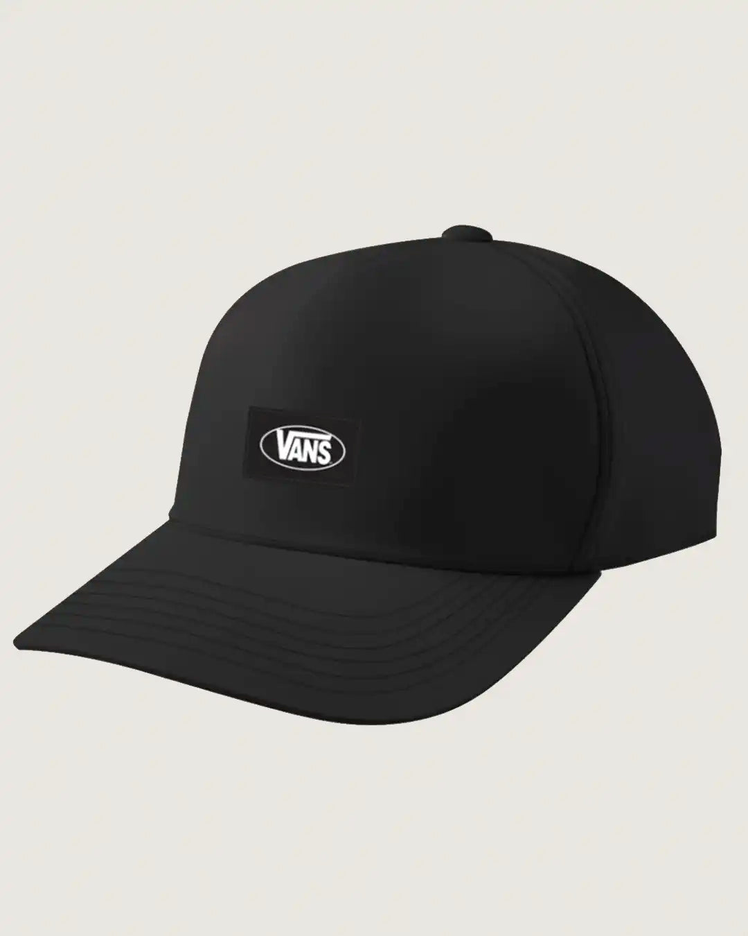Drop V Oval Snapback Hat - Black