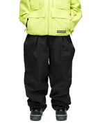 SOUVENIR Pleated Chino Snow Pants - Black – view 3