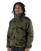 Manteau Berber Fleece Full Zip - Washed Camo par HOWL – vue 4