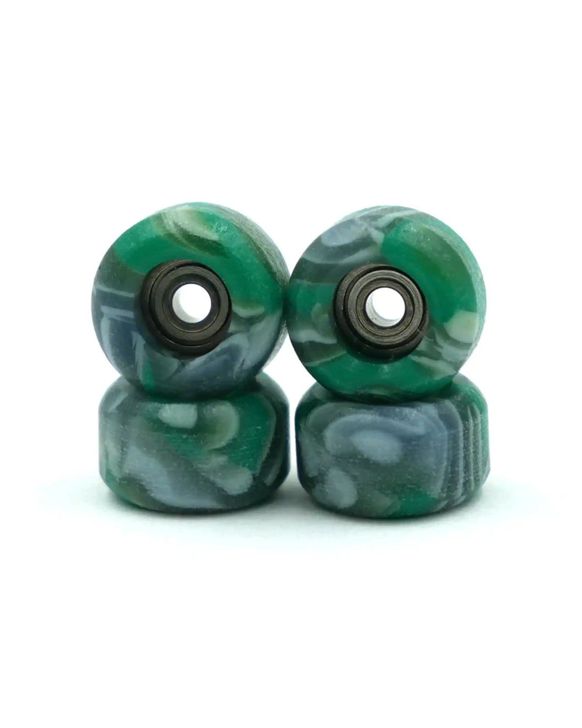 SLUSHCULT Fingerboard Swirl Grom Wheels 4Pk - Green