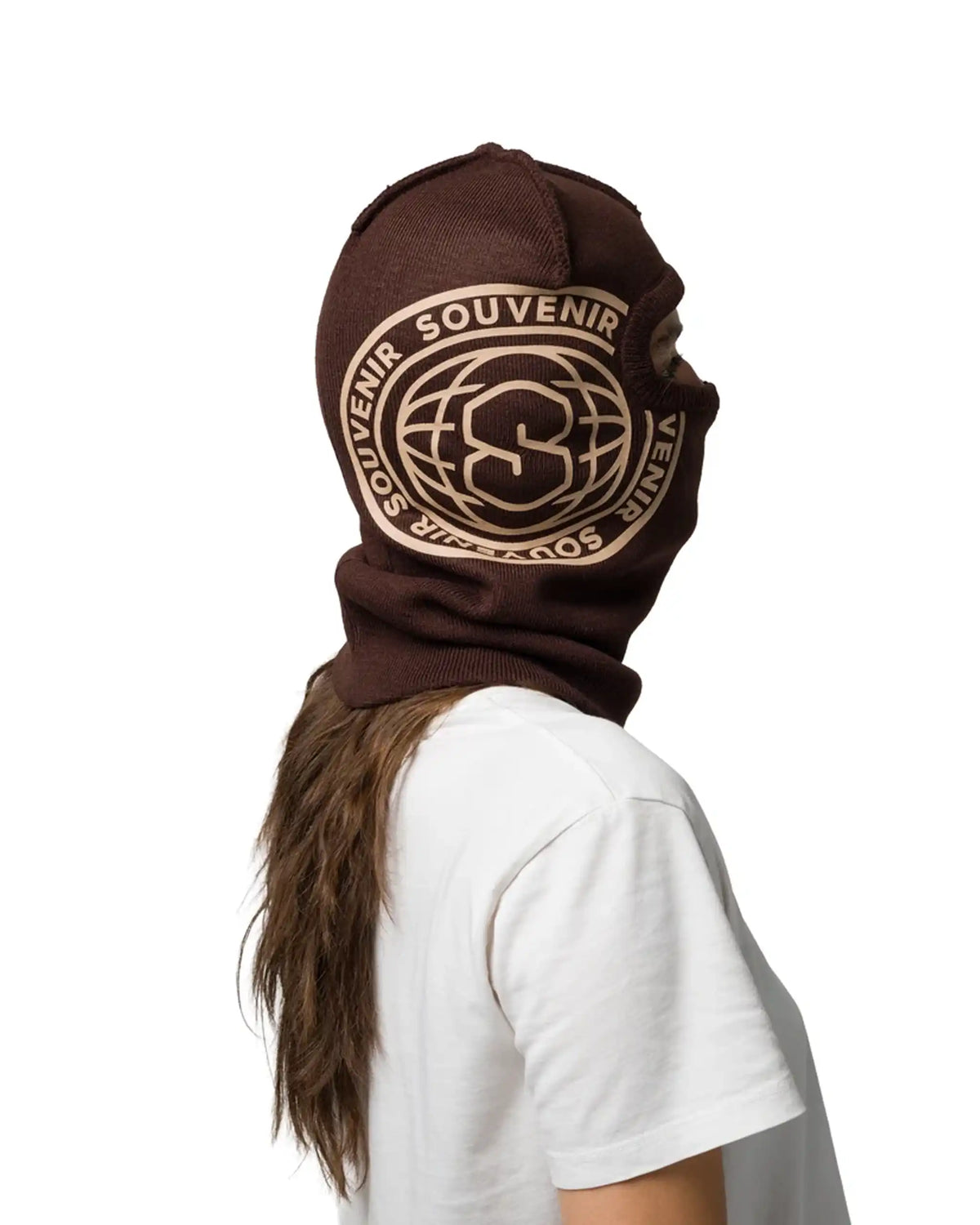 SOUVENIR Printed Burgular Mask - Chocolate Balaclava – view 3